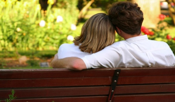 Providing Security for Your Wife Security - Married couple on bench